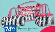 Clicks Lipstick Queen Toiletry Or Cosmetics Bags-Each