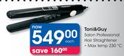 Toni&Guy Salon Professional Hair Straightener-Each