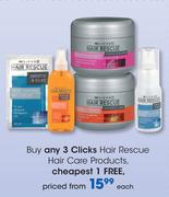 Clicks Hair Rescue Hair Care Products-Each