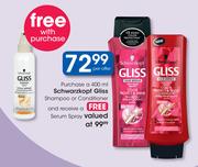 Schwarzkopf Gliss Shampoo Or Conditioner-Per Offer