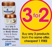 Healing Hands Or Body Glove Hand & Body Products-Each