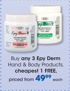 Epy Derm Hand & Body Products-Each