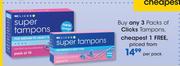 Clicks Tampons-Per Pack