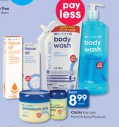 Clicks Pay Less Hand & Body Products-Each