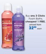 Clicks Foam Baths-Each