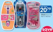 Clicks Razors For Men Or Women-Each
