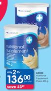 Clicks Nutritional Supplement Shake-2x400g Per Offer