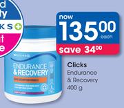Clicks Endurance & Recovery-400g Each