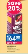 ADDVance Child Memory And Concentration 60 Capsule-Per Pack