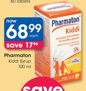Pharmaton Kiddi Syrup-100ml Each