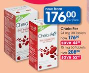 Chela Fer 24 mg-30 Tablets Per Pack