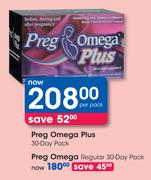Preg Omega Regular 30 Day Pack-Per Pack