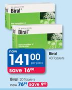 Biral-20 Tablets Per Pack