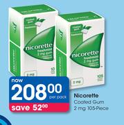 Nicorate Coated Gum 2 mg-105 Piece Per Pack