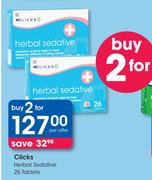 Clicks Herbal Sedative-2x26 Tablets Per Offer