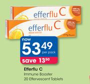 Efferflu Immune Booster Effervescent Tablets-20's Per Pack