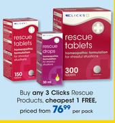 Clicks Rescue Products-Per Pack