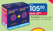 Pro Oxidin Ultra Value Pack Capsules 60's+60's -Per Pack