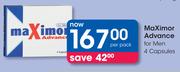 Maximor Advance Capsules For Men-4's Per Pack