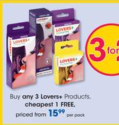 3 Lovers+ Products-Per Pack