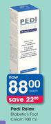 Pedi Relax Diabetic's Foot Cream-100ml Each