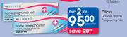 Clicks Double Home Pregnancy Test-For 2