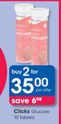 Clicks Glucose Tablets-2X10's