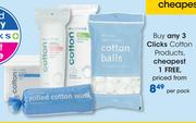 Clicks Cotton Products-Per Pack