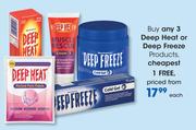 Deep Heat Or Deep Freeze Products-Each
