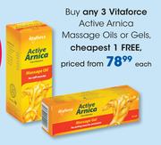 Vitaforce Active Arnica Massage Oils Or Gels-Each
