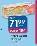 Artho Guard Active Rub-100ml Each