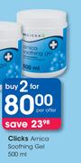 Clicks Arnica Soothing Gel-2X500ml