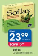 Soflax Laxative Tablets-20's Per Pack