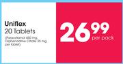 Uniflex-20 Tablets Per Pack