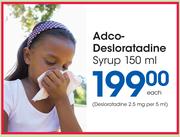 Adco Desloratadine Syrup-150ml Each