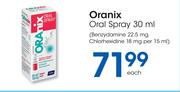 Oranix Oral Spray-30ml Each