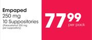 Empaped 250mg 10 Suppositories-Per Pack
