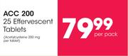 ACC 200 25 Effervescent Tablets-Per Pack