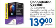 Concentration Cocktail 30 Capsules-Per Pack