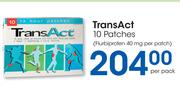 TransAct 10 Patches-Per Pack