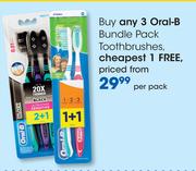 Oral B Bundle Pack Toothbrushes-Per Pack
