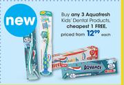 Aquafresh Kids Dental products-Each
