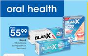 Blanx White Shock Toothpastes or Treatment-Each