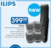 Philips Stainless Steel Beard Trimmer BT1214/15-Per Set