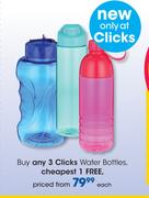 Clicks Water Bottles-Each