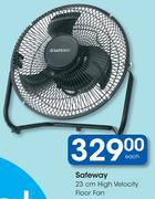 Safeway 23cm High Velocity Floor Fan-Each