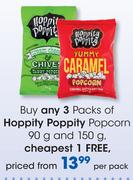 Hoppity Poppity Popcorn-90g & 150g Per Pack