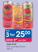 Liqui Fruit Fruit Juice Blend Cans-3 x 330ml