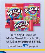 Mister Sweet Rascals-50g Or 125g Per Pack