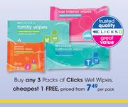 Clicks Wet Wipes-Per Pack